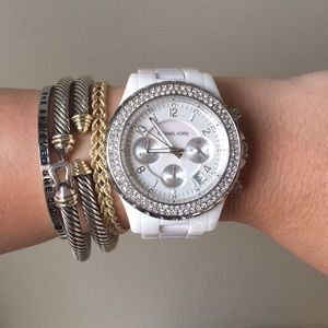 White Michael Kors watch